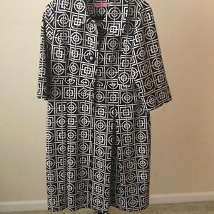 Black and White duster